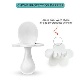 img 2 attached to Baby-Led Weaning Made Easy With Grabease Self-Feeding Utensils – Non-Toxic Plastic, Protective Barriers To Avoid Choking And Gagging.