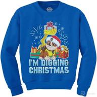 🐾 paw patrol ugly christmas sweater for toddlers - boy, girl, kids - sweatshirt with chase and rubble logo