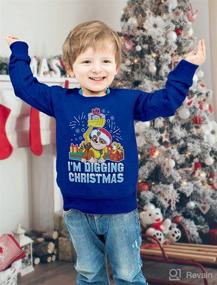 img 3 attached to 🐾 Paw Patrol Ugly Christmas Sweater for Toddlers - Boy, Girl, Kids - Sweatshirt with Chase and Rubble