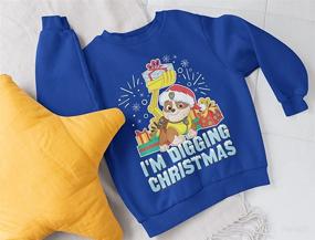 img 1 attached to 🐾 Paw Patrol Ugly Christmas Sweater for Toddlers - Boy, Girl, Kids - Sweatshirt with Chase and Rubble