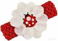 🐞 puffy ladybug crochet baby and toddler headband: cute and comfy accessory for little ones logo