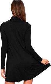 img 2 attached to KEEDONE Womens Turtleneck T Shirt Dresses Women's Clothing ~ Dresses