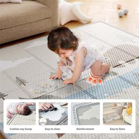 img 3 attached to Fodoss Baby Playpen with Mat: A Versatile Play Yard for Babies and Toddlers in Apartments