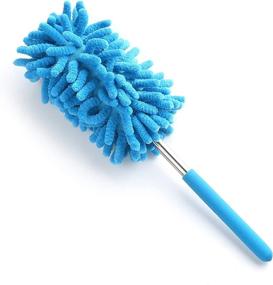 img 2 attached to 🧹 MuchL 4 Pack Microfiber Extendable Hand Dusters: Versatile and Washable Cleaning Brushes for Home, Car, Office, and Electronics