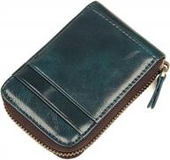 premium leather rfid blocking card holder and accordion wallet for men & women by fmeida logo