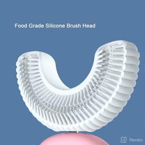 img 1 attached to 🦷 Revolutionary U-Shaped Silicone Bristles Manual Toothbrush: Ultimate Cleaning Experience