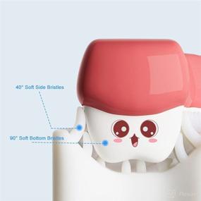 img 2 attached to 🦷 Revolutionary U-Shaped Silicone Bristles Manual Toothbrush: Ultimate Cleaning Experience