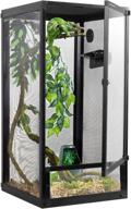 🦎 explore the repti zoo reptile terrarium: vertical reptile tank for chameleons with top screen ventilation logo