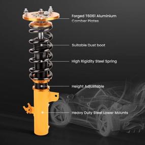 img 2 attached to Coilovers Adjustable Height For Lexus SC300 SC400 1992-2000 For Toyota Supra 1993-2002 For Toyota Soarer 1991-2000, Spring Shock Absorber Suspension Coil Struts, Amortiguador Lowering Kit By 1-3”