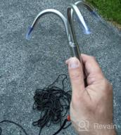 img 1 attached to MHDMAG 3-Claw Stainless Steel Grappling Hook Carabiner For Anchor Retrieving, Outdoor Hiking, Tree Limb Removal review by Dave Harris