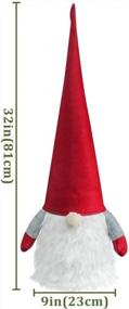 img 3 attached to Adorn Your Home With The Festive Ivenf Handmade Tomte Gnome Christmas Decorations - 32" Extra Large Santa For Xmas And Winter Holidays