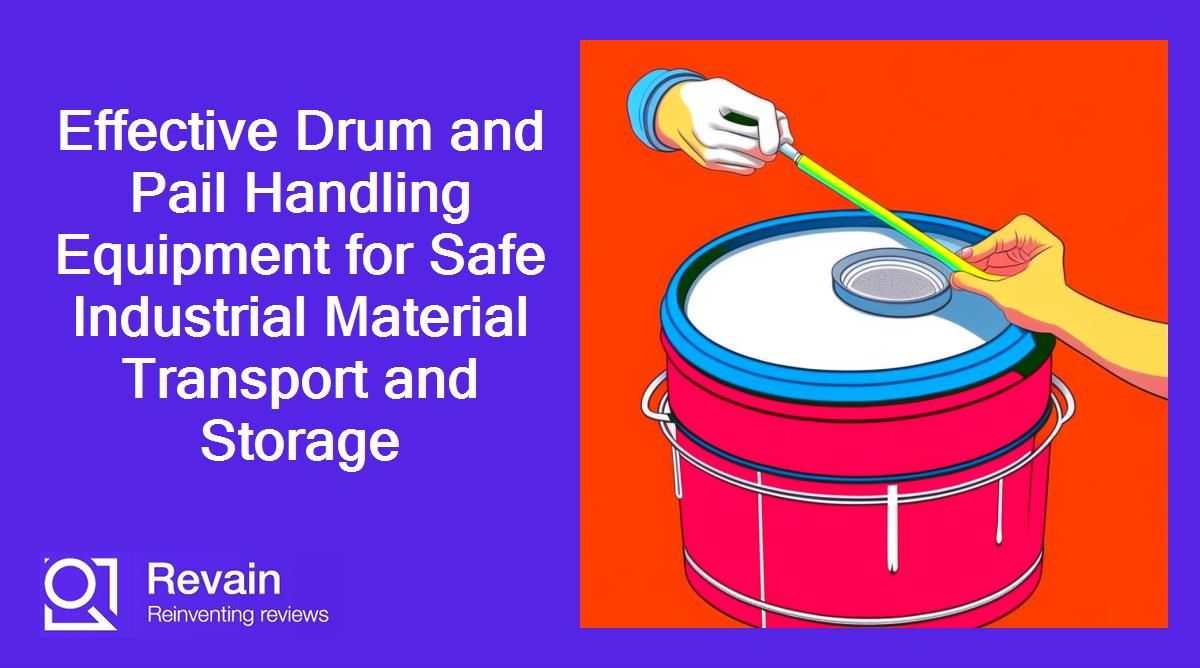 Effective Drum and Pail Handling Equipment for Safe Industrial Material Transport and Storage