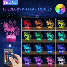 img 3 attached to 5 Pcs Rechargeable Unicorn Night Light With Remote & 16 Colors Changing - Perfect Birthday Gifts For Girls!