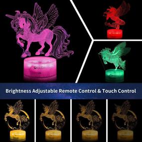 img 2 attached to 5 Pcs Rechargeable Unicorn Night Light With Remote & 16 Colors Changing - Perfect Birthday Gifts For Girls!