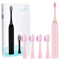 🪥 rechargeable electric toothbrush with replacement heads – minutes included logo