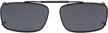 eyekepper metal frame rim polarized lens clip on sunglasses 2 3/16" x1 7/16 logo