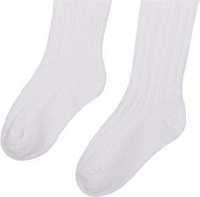 img 3 attached to 🧦 Jefferies Socks Little Girls Cable Girls' Clothing in Socks & Tights" - "Jefferies Socks for Girls: Cable Knit Socks & Tights