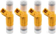 highly compatible mostplus fuel injectors set of 4 - 0280155700 for 1991-1995 jeep cherokee wrangler 2.5l logo