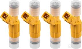 img 4 attached to Highly Compatible MOSTPLUS Fuel Injectors Set of 4 - 0280155700 for 1991-1995 Jeep Cherokee Wrangler 2.5L