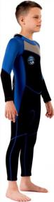 img 2 attached to Kids Neoprene Wetsuit 2.5Mm UPF 50+ For Boys Toddlers By Scubadonkey - Meets CPSC Safety Requirements