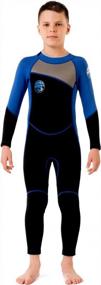img 3 attached to Kids Neoprene Wetsuit 2.5Mm UPF 50+ For Boys Toddlers By Scubadonkey - Meets CPSC Safety Requirements