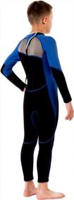 img 1 attached to Kids Neoprene Wetsuit 2.5Mm UPF 50+ For Boys Toddlers By Scubadonkey - Meets CPSC Safety Requirements