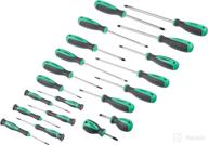 🛠️ denali 20-piece screwdriver set: phillips/star/slotted, cushioned grip handles by amazon brand логотип