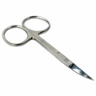 hts 182c5 curved oversized stainless steel nail scissors logo