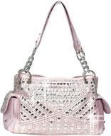 zzfab studded rhinestone concealed carry women's handbags & wallets ~ shoulder bags logo