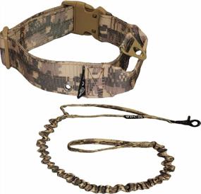 img 3 attached to Premium Heavy-Duty Dog Collar With Leash: Perfect For Military Training And Tactical Operations. Available In Different Sizes And Digital Camo Pattern.