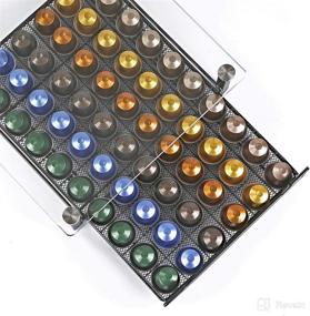 img 2 attached to ☕ HiveNets Coffee Capsule Storage - Nespresso OriginalLine Compatible, Crystal Tempered Glass Drawer for 60 Pcs Cafe Pods