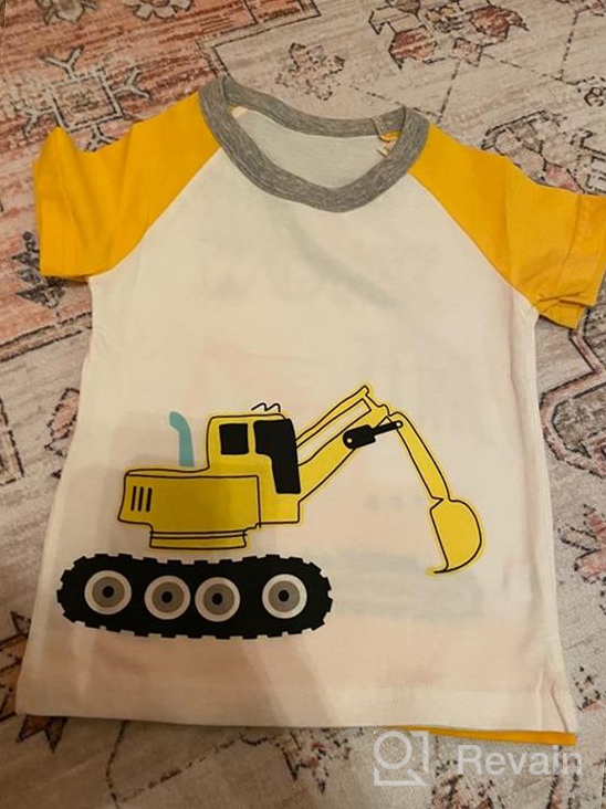 img 1 attached to Adorable TABNIX Toddler Little Girls’ Short Sleeve T-Shirts: 4-Pack Graphic Cotton Tops for Size 2-7 Years review by Wine Gray