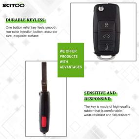 img 1 attached to 🔑 SCITOO Keyless Entry Kit Replacement for Volkswagen Golf Jetta Passat 2002-2005 - 1X Key Fob Remote