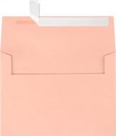конверты для приглашений luxpaper a7 blush, 50 шт., отклейте и прижмите 5 1/4 " x 7 1/4 ", 80 фунтов. текст логотип