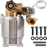 yamatic 3/4" shaft horizontal pressure washer pump - 3200 psi @ 2.5 gpm brass head power washer pump replacement for simpson, powerstroke and more brands logo