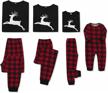 christmas reindeer plaid pajamas: matching long sleeve sets for the whole family, striped kids holiday sleepwear and homewear by caretoo logo