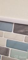 img 1 attached to Marble Look Self-Adhesive Kitchen Backsplash Decorative Tiles (10 Tiles) - LONGKING review by Nate Jenkins
