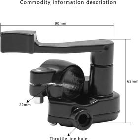 img 2 attached to 🔧 High-Quality Thumb Throttle Cable Assembly Replacement (7/8'' 22mm) for TaoTao ATV Quad, Go Kart, Pit Bike (50cc - 250cc)