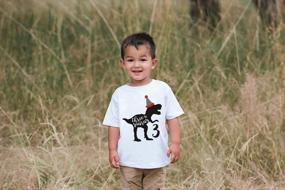 img 2 attached to 🦖 Dino-mite 3rd Birthday Celebration with 7 ate 9 Apparel DinosaurThree T-Shirt!