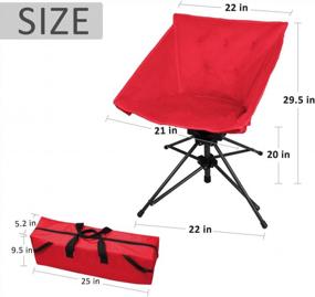 img 3 attached to Experience Ultimate Comfort And Convenience With Zenree'S Portable Folding Hunting Chair