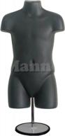 child mannequin torso, dress form hollow back body, with metal stand for table top or hanging for size 5t-7 (1) logo