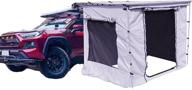 danchel outdoor overlanding camper van awning - side wall shelter room for roof top tent camping (gray, size: 8.2x10ft) logo