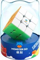 monster go magnetic 3x3 speed cube: premium package learning series puzzle toy for beginner kids logo
