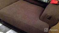 img 1 attached to T Cushion Sofa Slipcover - 3-Piece Soft Couch Cover Set With Individual T-Shape Seat Covers For Furniture Protection - Medium, Sand review by Chris Hanson