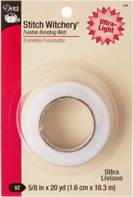 img 2 attached to Fusible Bonding Web For Powerful Stitching: Dritz Stitch Witchery Ultra Light, 5/8-Inch X 20-Yards White