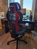 img 2 attached to Ergonomic computer chair (for gamers) Eureka TYPHON, red review by Barbara Mlonka ᠌