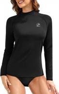 womens uv upf 50+ sun protection long sleeve rash guard swim top - holipick swimsuit shirt (top only) logo