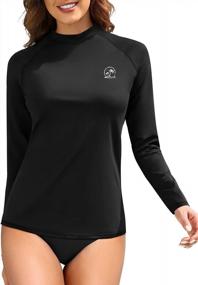 img 3 attached to Womens UV UPF 50+ Sun Protection Long Sleeve Rash Guard Swim Top - Holipick Swimsuit Shirt (Top Only)