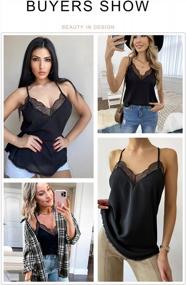 img 3 attached to Arainlo Women'S Sexy V-Neck Sleeveless Tank Tops: Casual Summer Shirts And Blouses