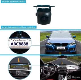 img 3 attached to 📷 Autoeye Backup Car Camera - 190° Amazing View Angle, Rear/Front View Universal Metal Camera, IP69K Waterproof, Super Night Vision, Mirror/Non-Mirror Image, Removable Guideline - DC12V-24V